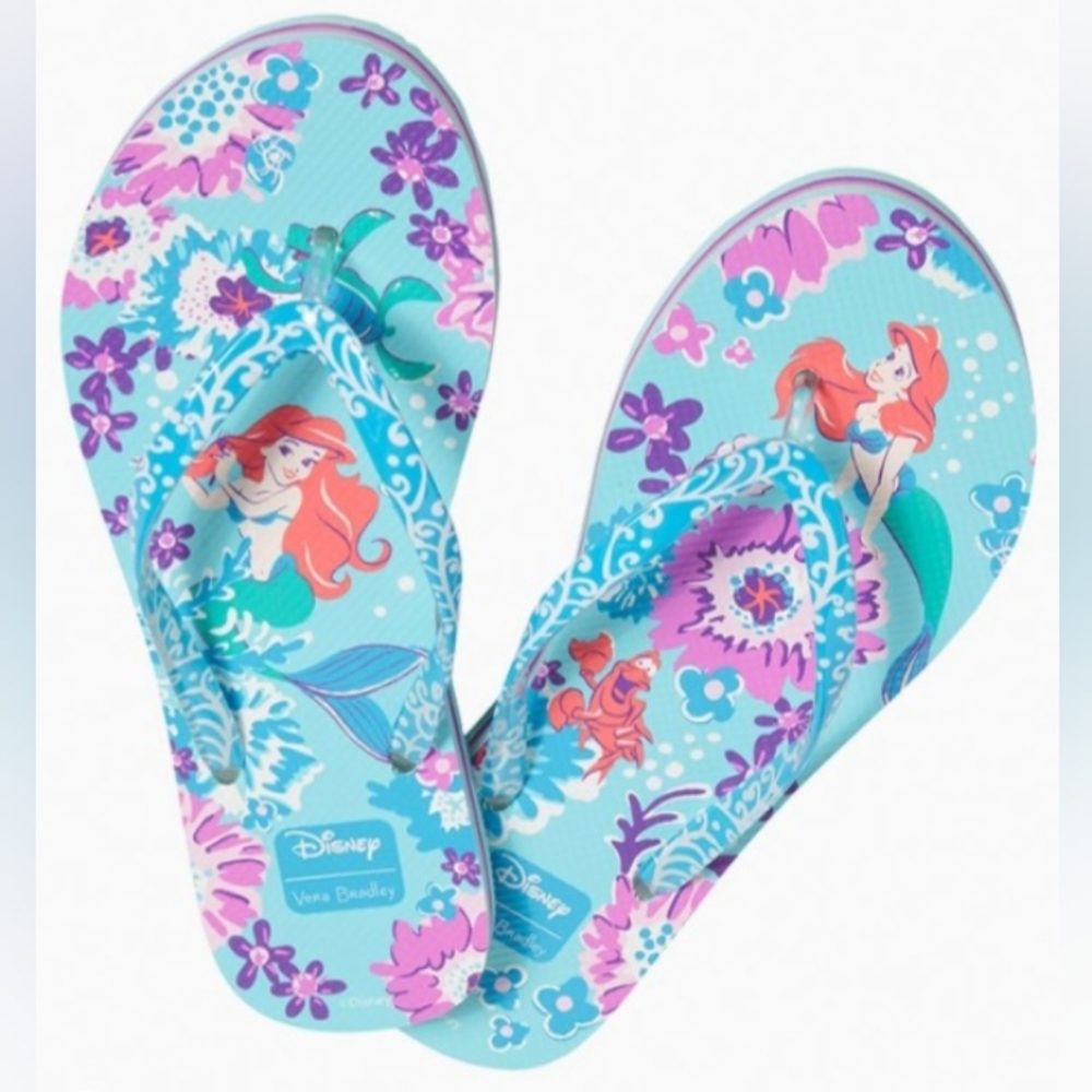 Vera Bradley Disney Ariel Flip Flops